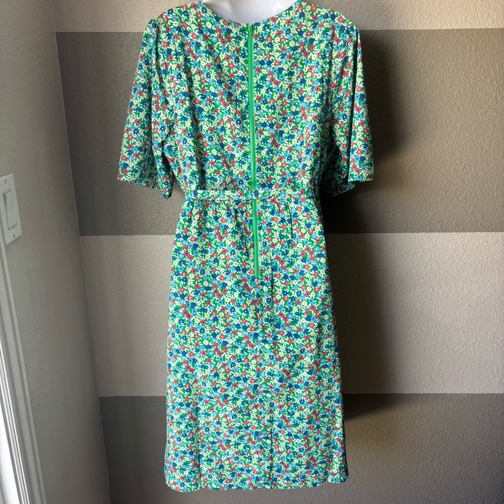 NWT ModCloth Women’s XL Petal & Promise Floral Short Sleeve Vintage Wrap Dress - Picture 7 of 11